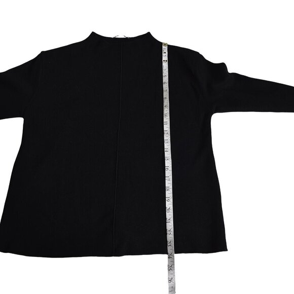 NWT Zara Black Sweater Ribbed Long Sleeve Size Medium - Picture 10 of 10